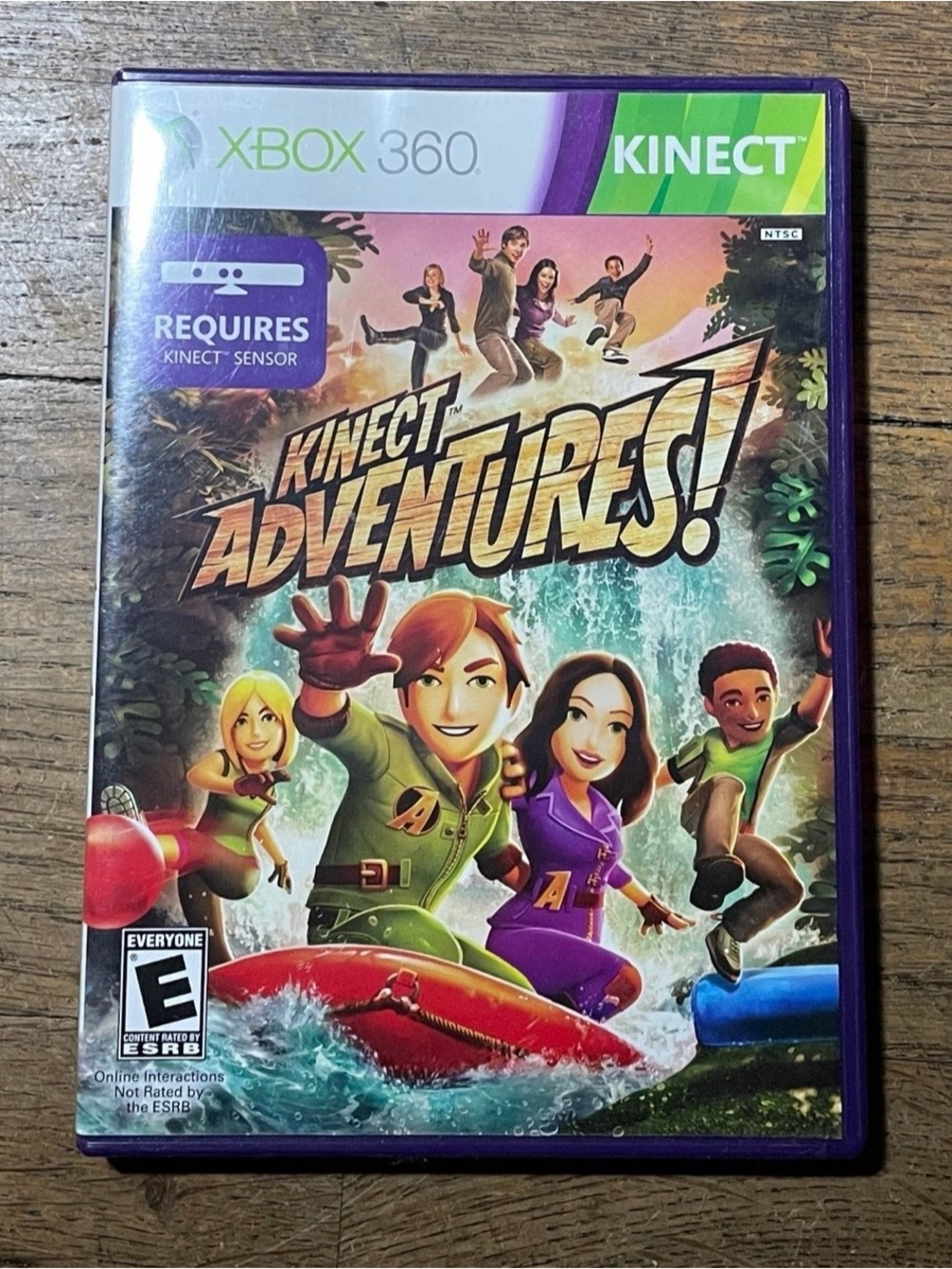 Xbox 360 Kinect Adventures! Purple Game Case Sporty Outdoor Travel